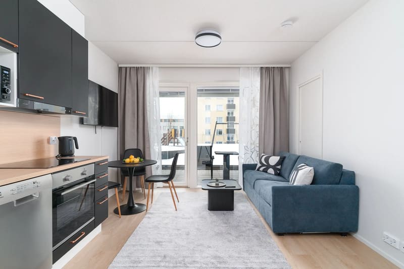 City Kaksio terassilla – Rahulihomes City Centre Jyväskylä