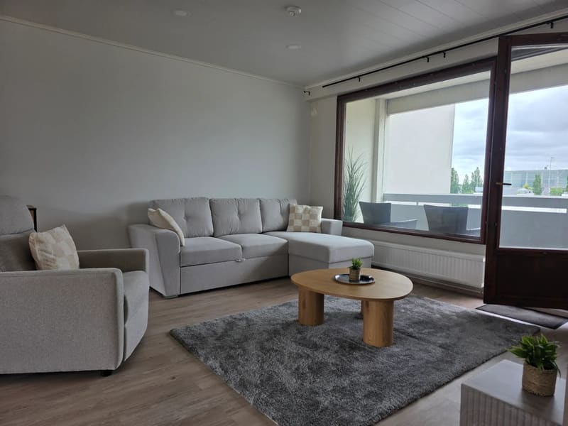 Three bedrooms and balcony, 4 guests · A17 – Tertunkulma apartments Varkaus, Varkaus · 2